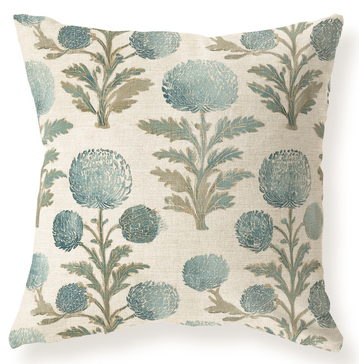 Francesca Blue blue floral pillow cover
