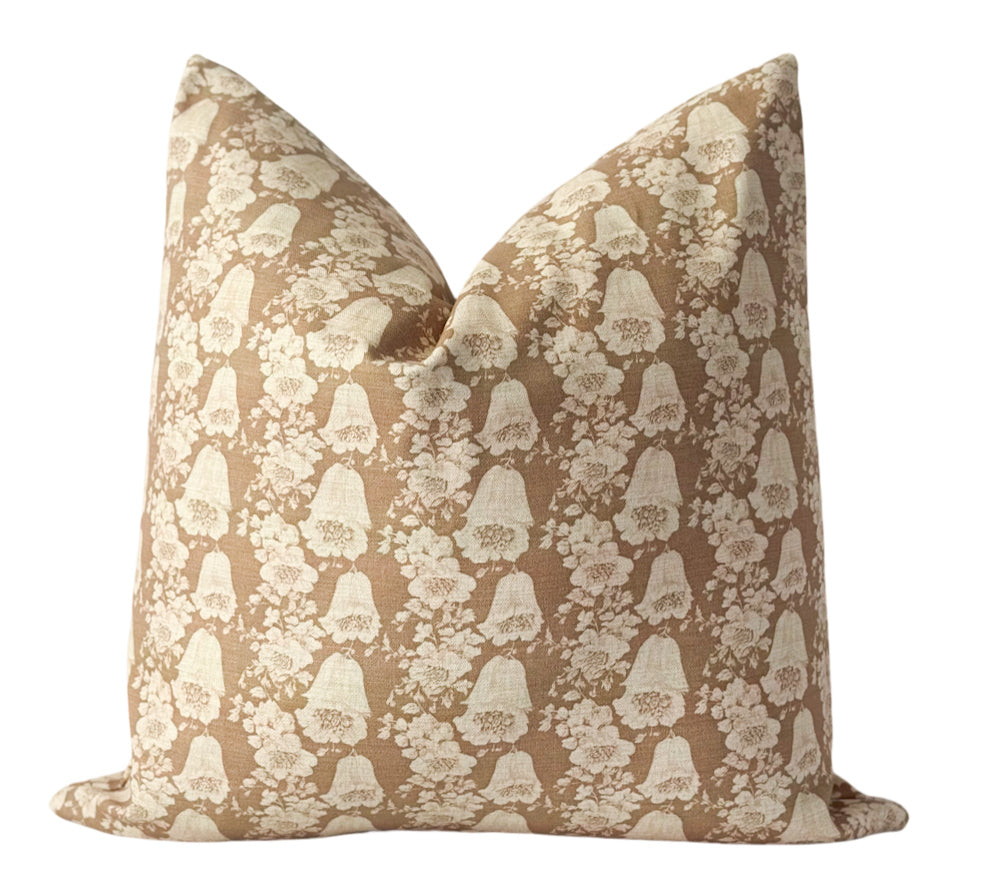 Belle blush floral pillow cover