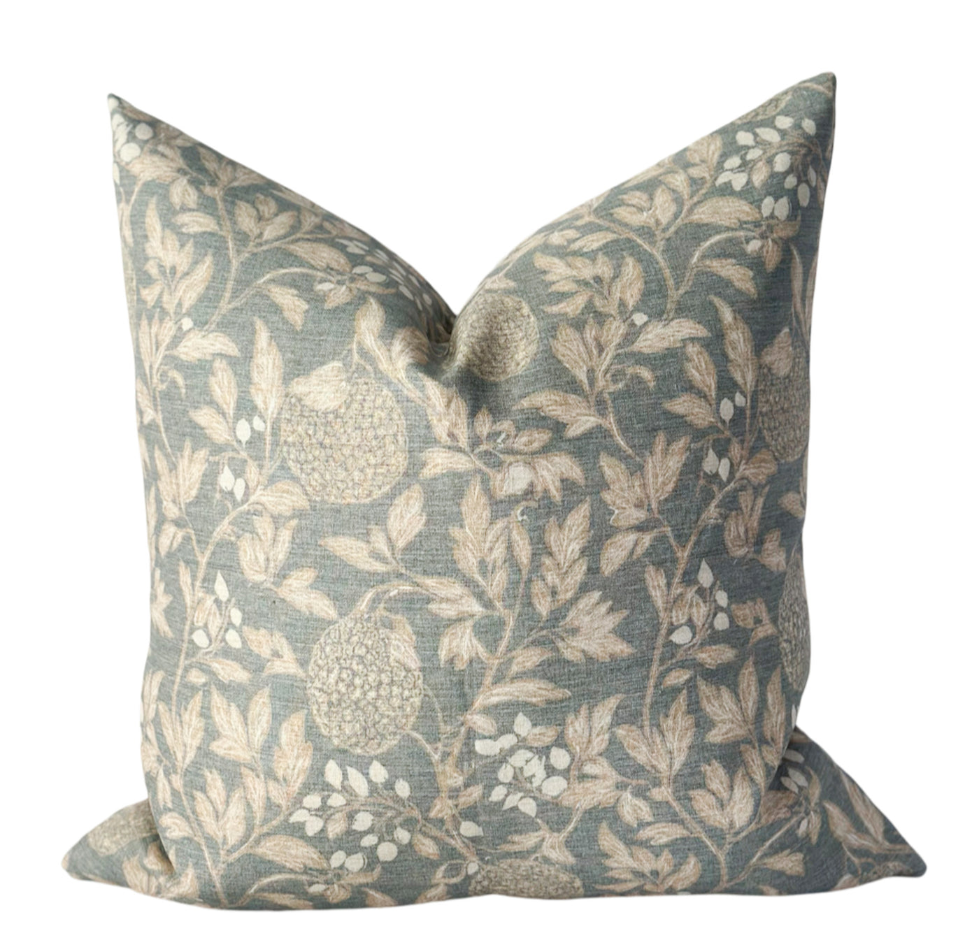 Vale blue floral pillow cover