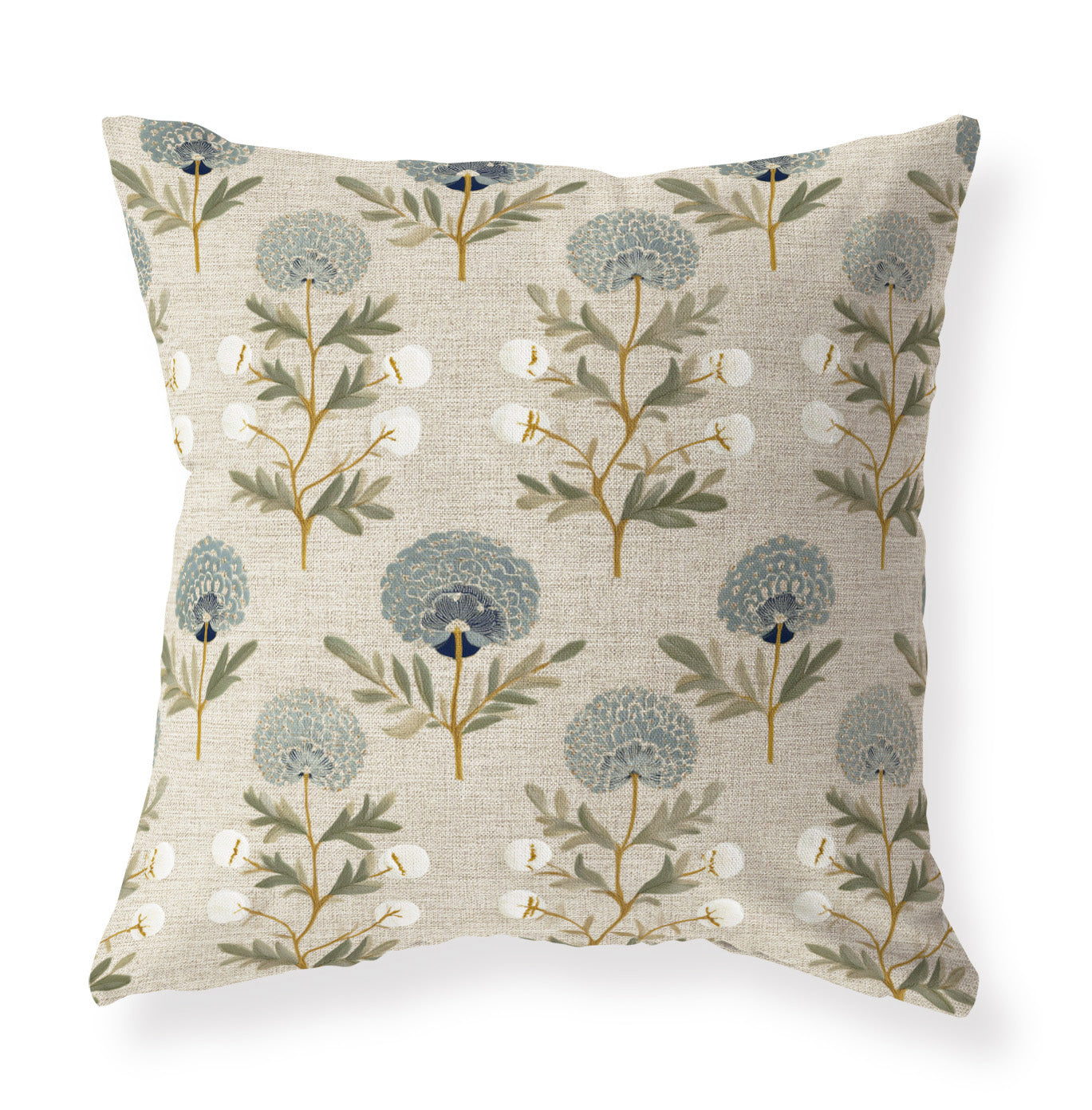 Ellie blue floral pillow cover