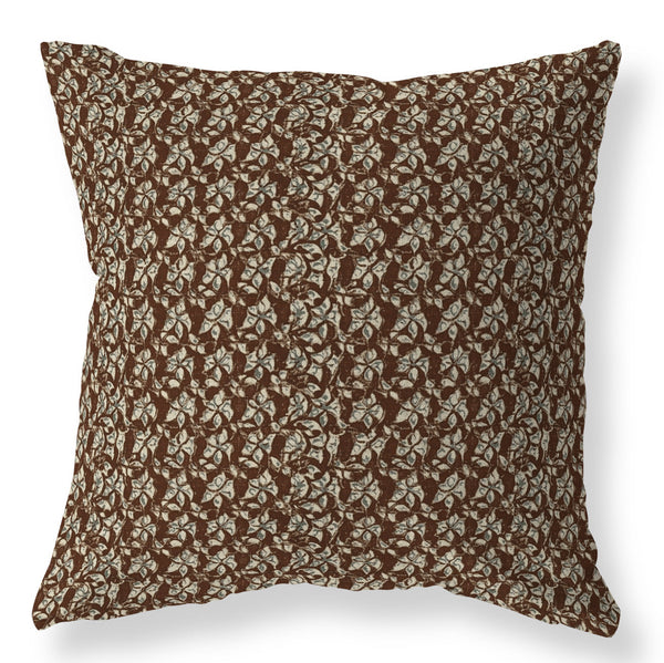 Holden red floral pillow cover