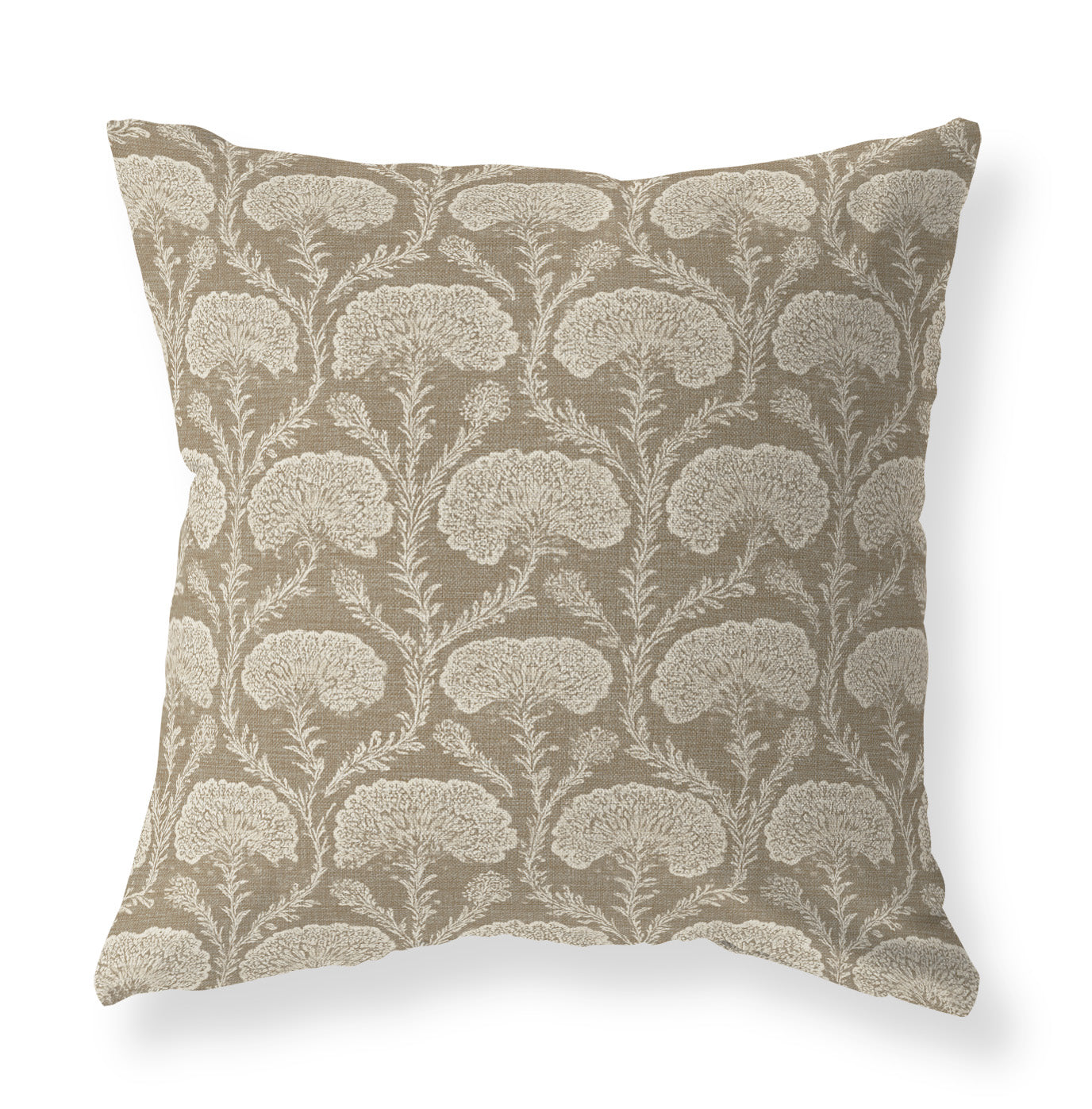Nathaniel Taupe neutral floral pillow cover
