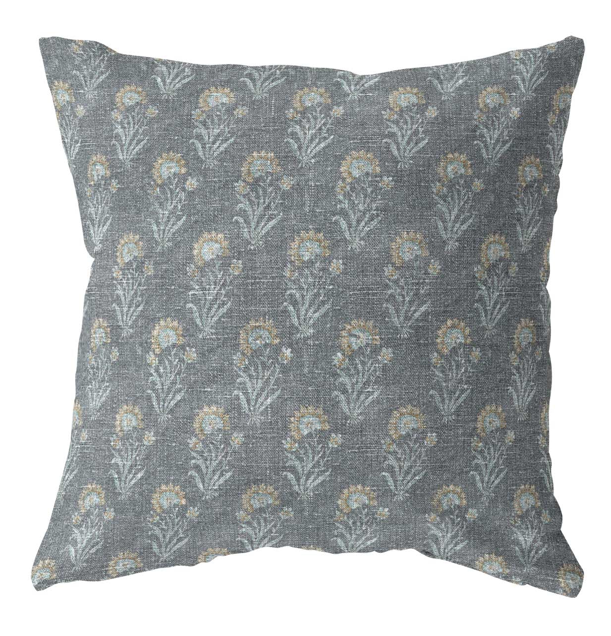 Agnes blue floral pillow cover