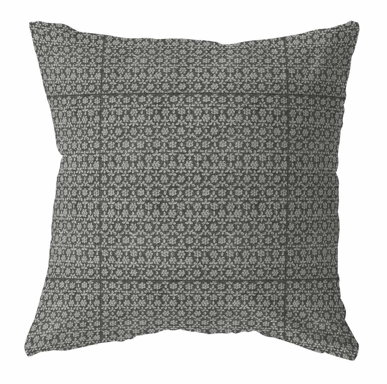 Cleo black geometric pillow cover