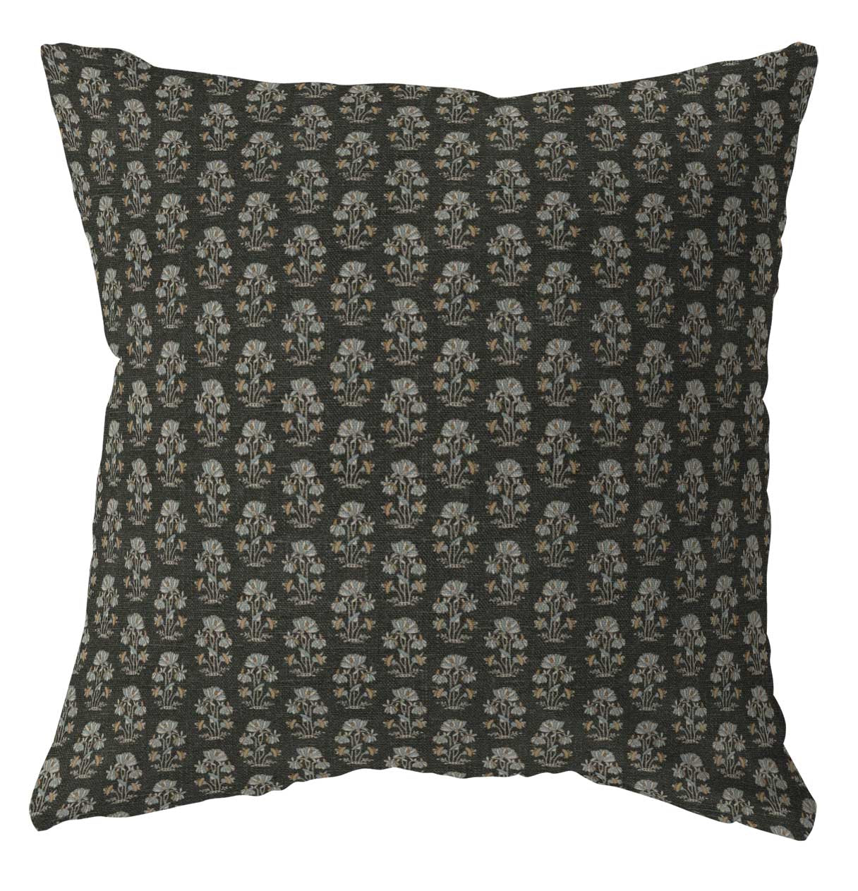 Mary black floral pillow cover