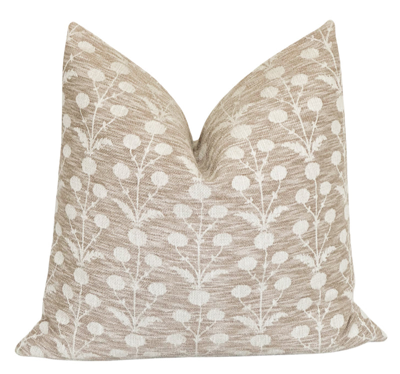 Cyrus woven floral motif pillow cover