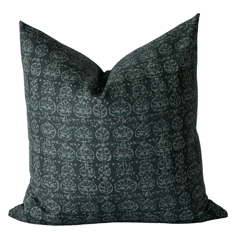 Julian Navy navy floral pillow cover