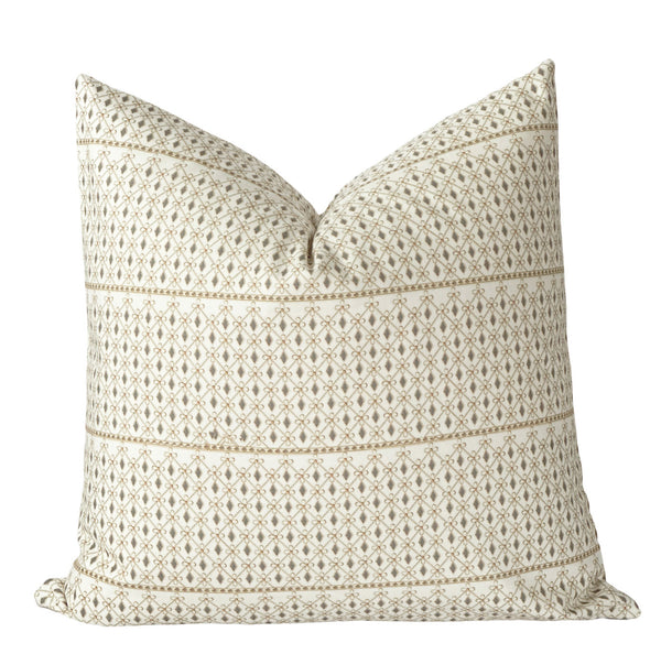 Celia neutral geometric pillow cover