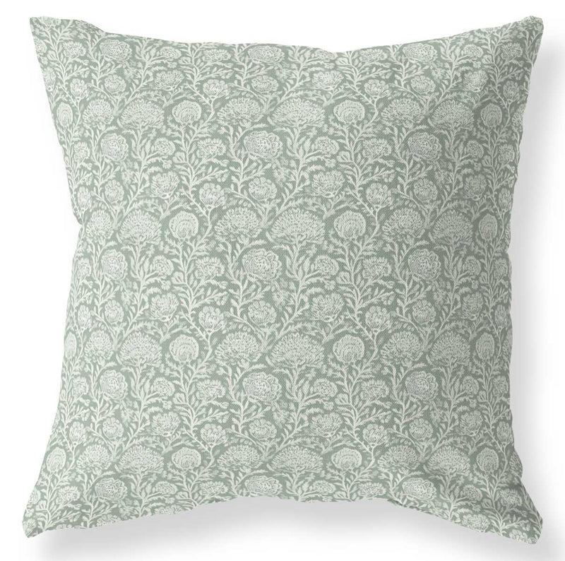 Allie Sage sage floral pillow cover