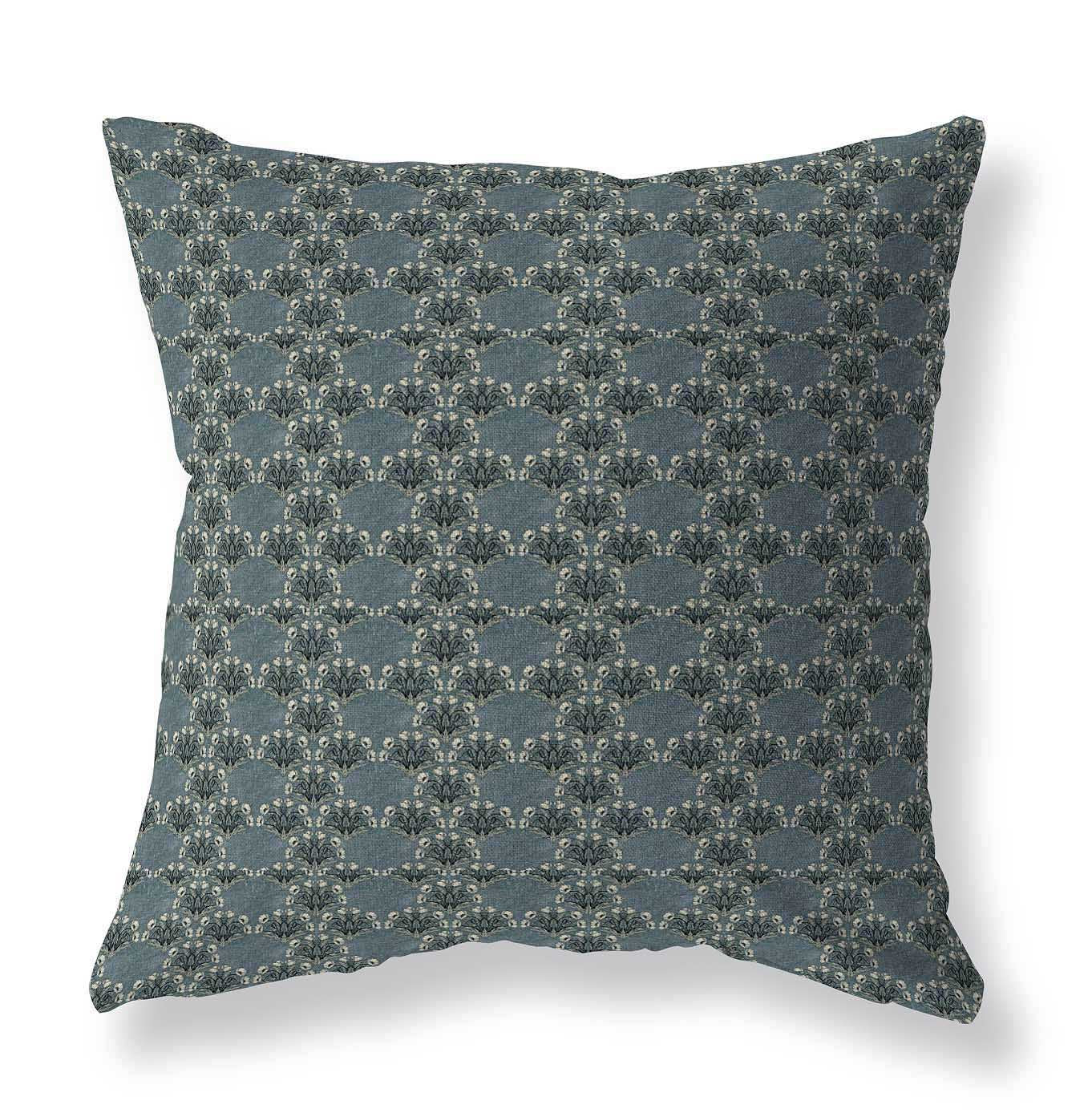 Anderson blue geometric pillow cover