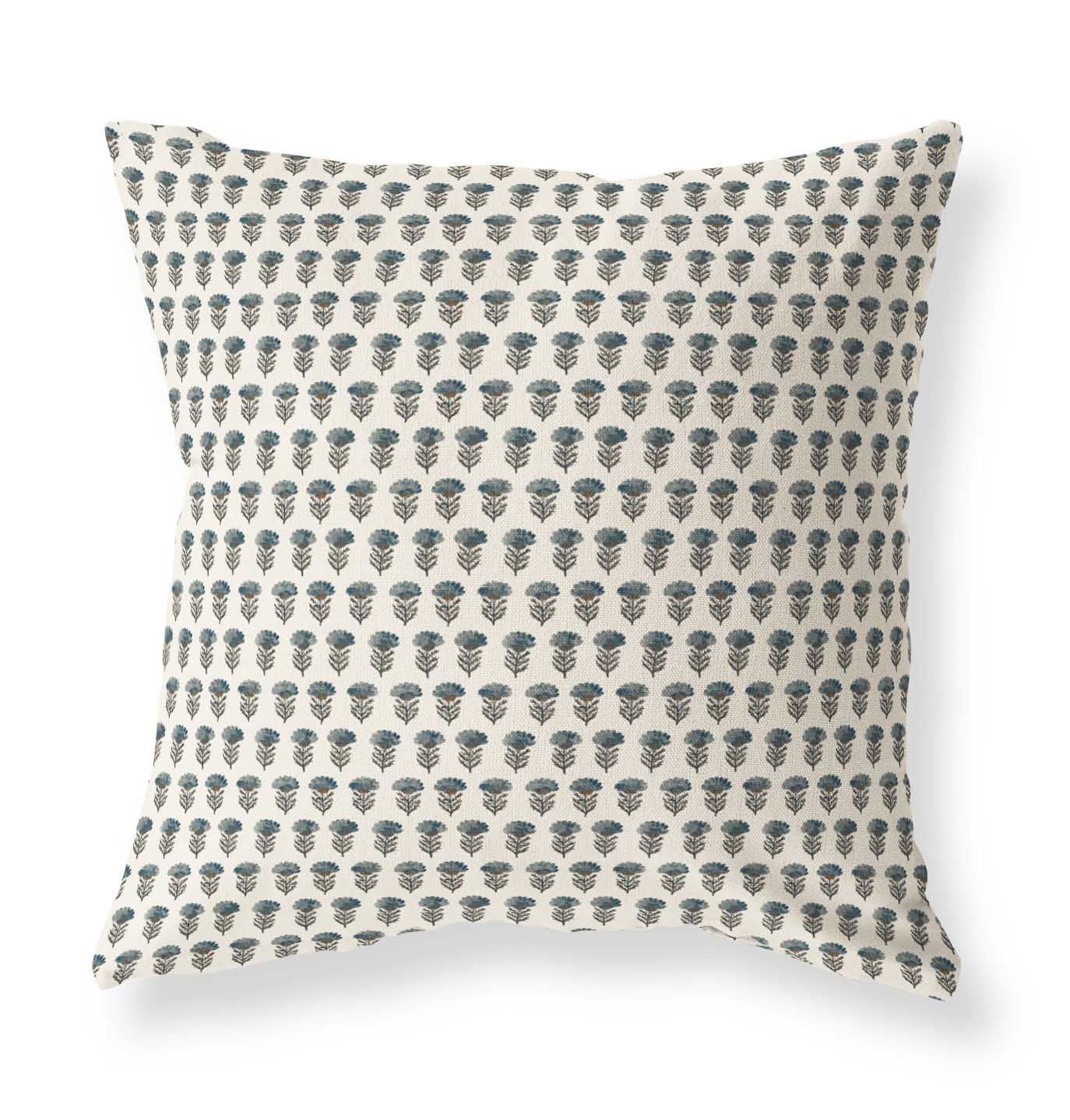 Chelsea Blue blue floral pillow cover