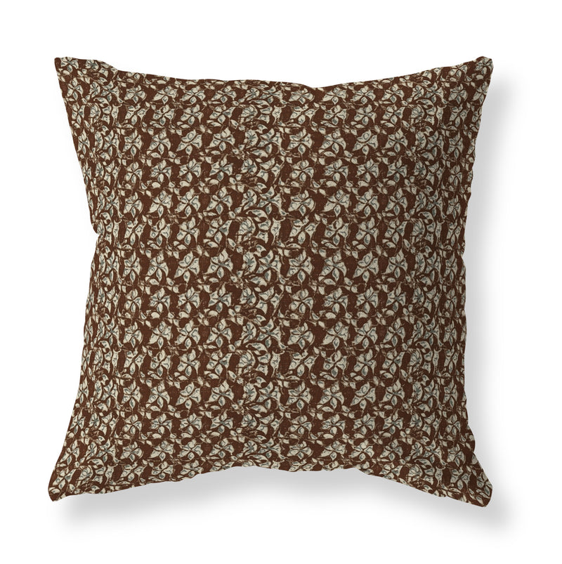 Holden red floral pillow cover