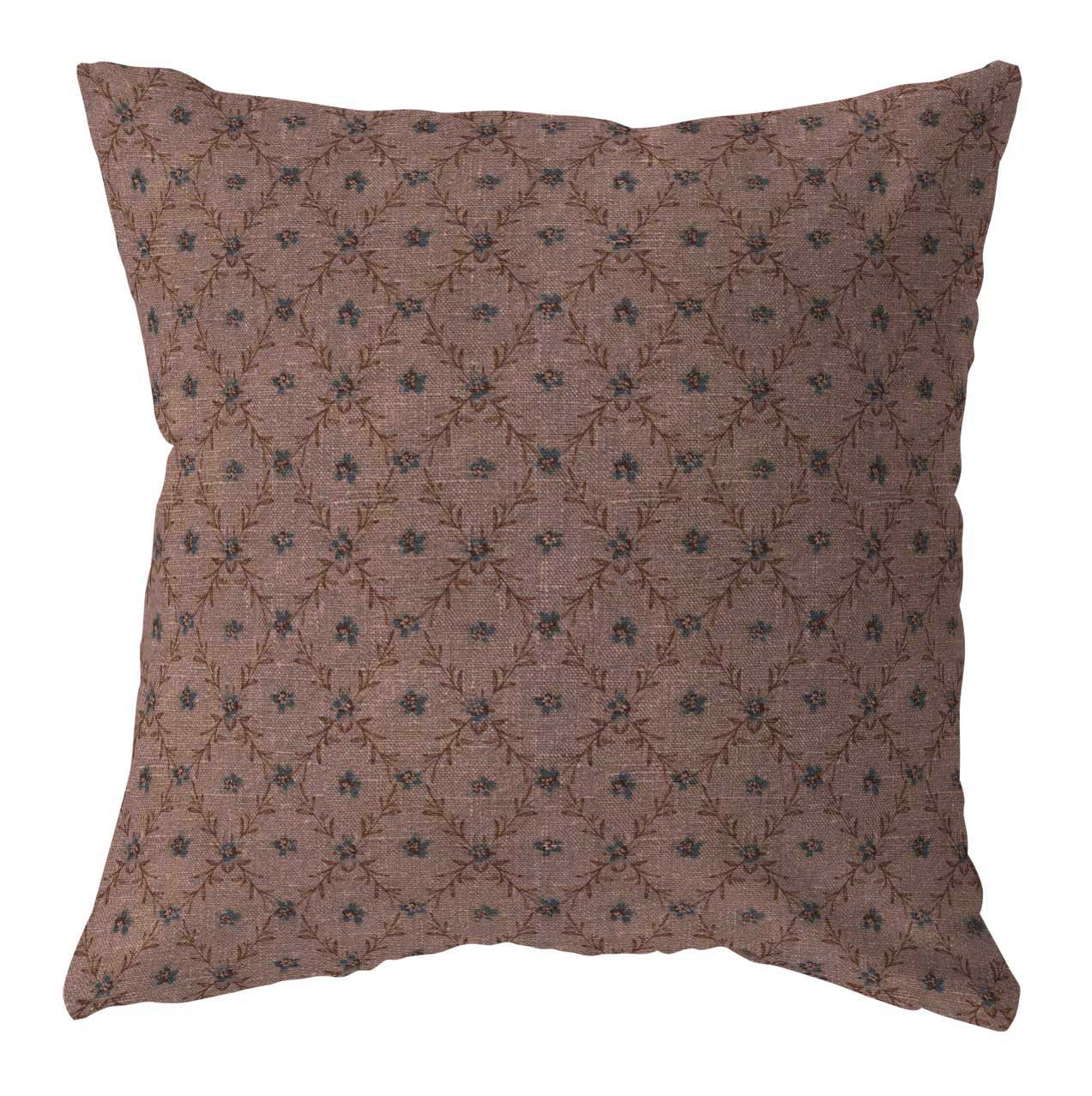 Ines purple floral pillow cover