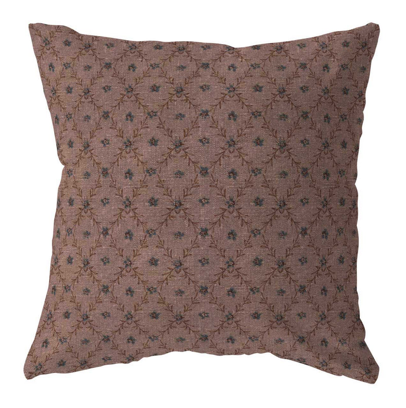 Ines purple floral pillow cover
