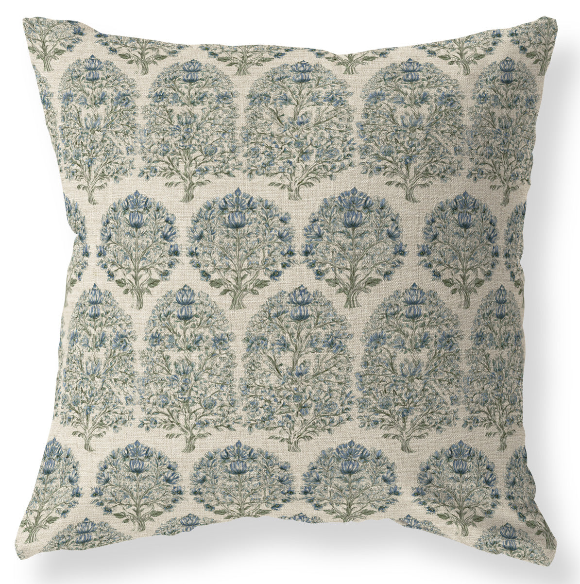 Sofia blue floral pillow cover