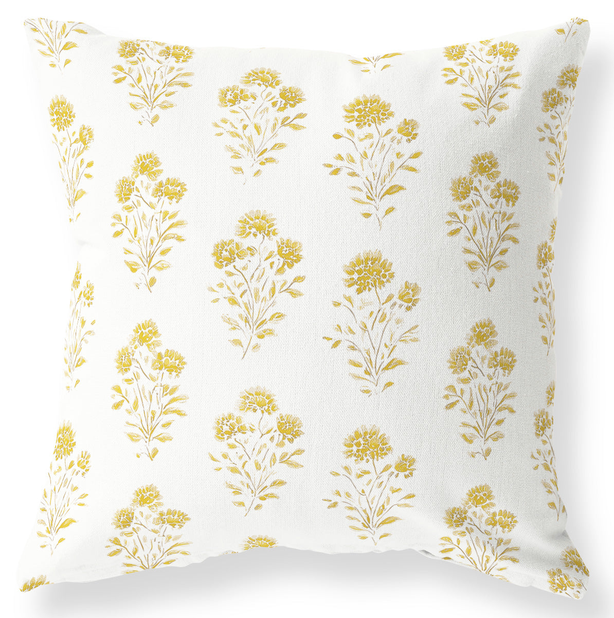 Tilly yellow floral pillow cover