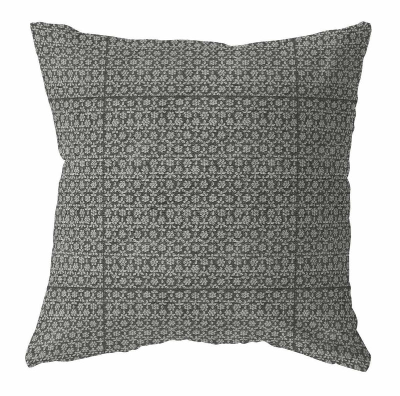 Cleo black geometric pillow cover