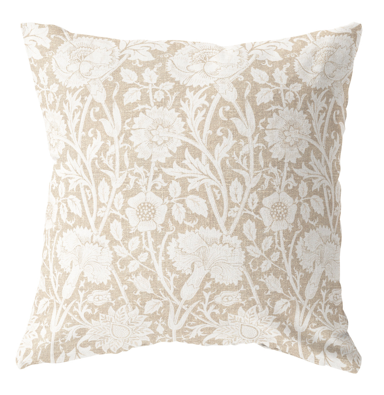 Gwendolyn Floral neutral floral pillow cover