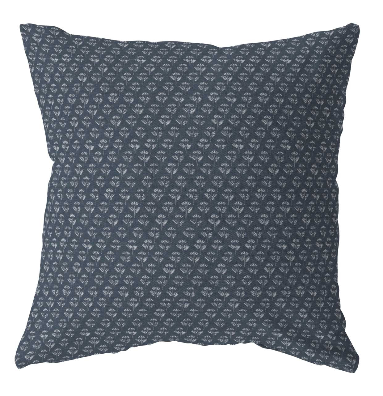 Indio blue floral pillow cover