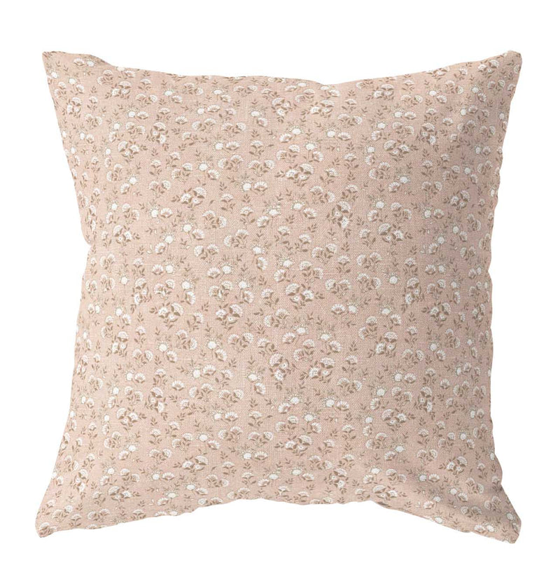 Mira blush floral pillow cover