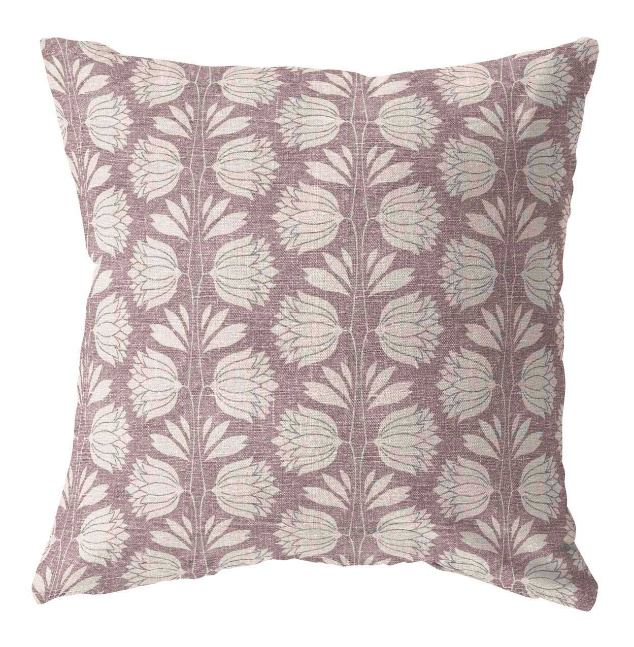 Vanessa pink floral pillow cover