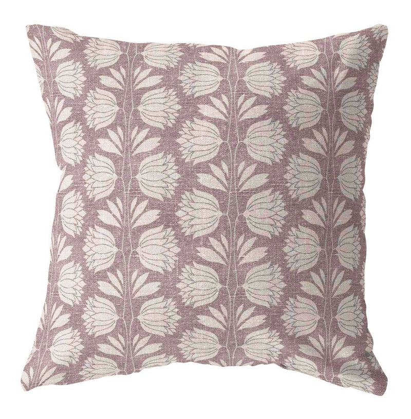 Vanessa pink floral pillow cover
