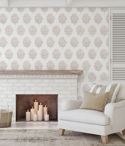 Willow Wallpaper in Blush