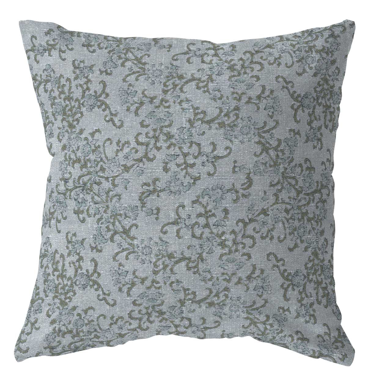 Bluebell blue floral pillow cover